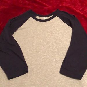 American Apparel Blue Athletic shirt XL